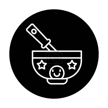 Téléchargez les illustrations : Illustration vectorielle de l'icône de nourriture pour bébé - en licence libre de droit