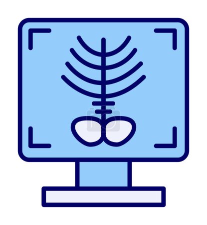 Ilustración de Ilustración de vector de icono de hueso de rayos X - Imagen libre de derechos