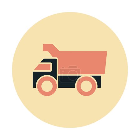Ilustración de Diseño vectorial Dumper Truck Icon Style - Imagen libre de derechos
