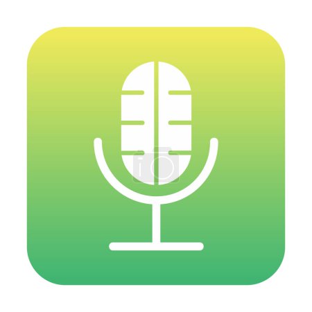 Illustration for Illustration vector graphic of microphone icon - Royalty Free Image