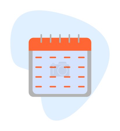 Photo for Calendar flat icon, vector illustration - Royalty Free Image