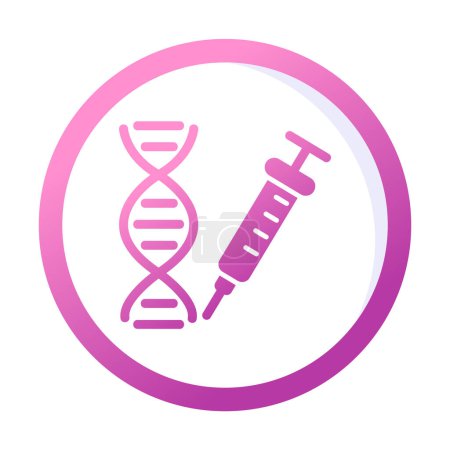 Illustration for Gene structure icon. Element of science icon for mobile concept and web apps. - Royalty Free Image