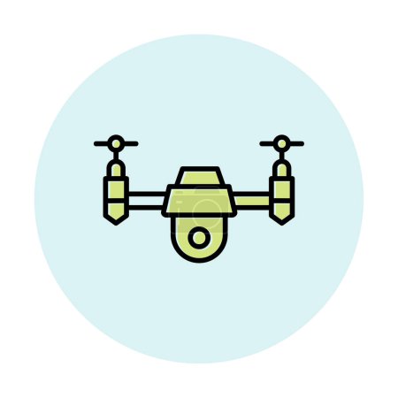 Illustration for Outline  Drone icon design element  vector illustration - Royalty Free Image