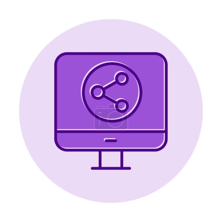Illustration for Simple Data Share icon, vector illustration - Royalty Free Image