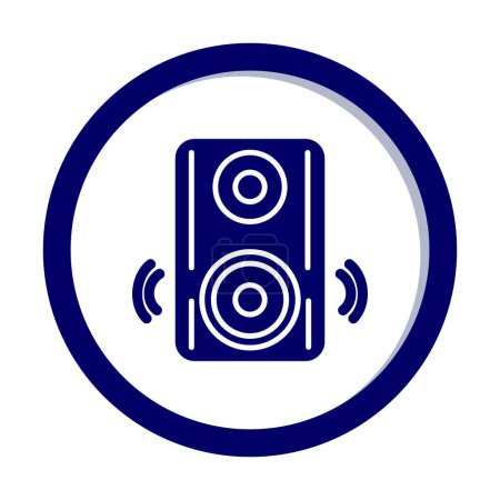 Ilustración de Speaker icon, vector illustration simple design - Imagen libre de derechos