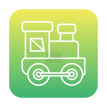 Illustration for Vector illustration of train toy icon - Royalty Free Image