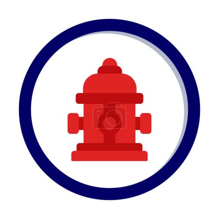 Illustration for Vector illustration of modern Fire hydrant icon - Royalty Free Image
