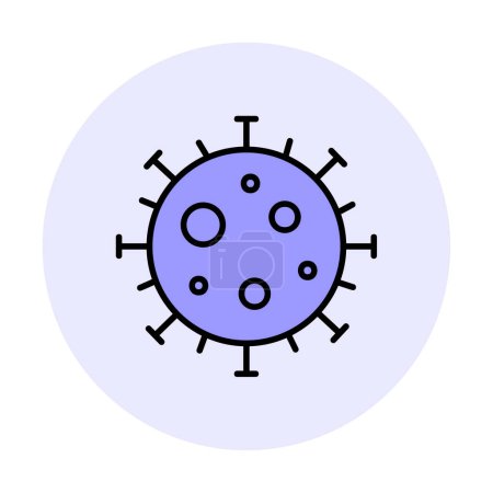Illustration for Simple corona virus pandemic icon - Royalty Free Image
