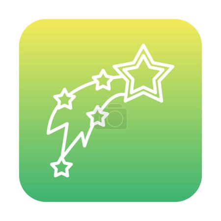 Ilustración de Estrella fugaz icono vector ilustración - Imagen libre de derechos
