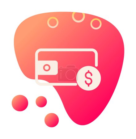 Ilustración de Wallet icon, vector illustration simple design - Imagen libre de derechos