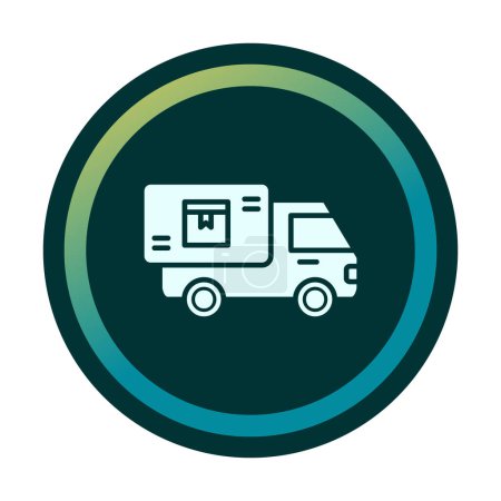 Illustration for Vector Design Delivery Truck Icon Style - Royalty Free Image