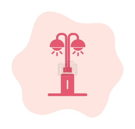 Ilustración de Ilustración vectorial del icono de la lámpara de parque - Imagen libre de derechos