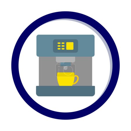 Illustration for Coffee Machine icon, vector illustration - Royalty Free Image