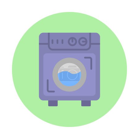 Illustration for Washing machine icon. illustration of laundry machine vector icon for clothes. - Royalty Free Image