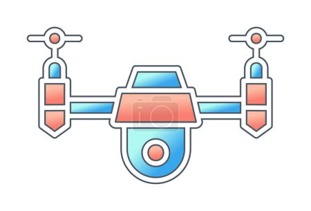 Téléchargez les illustrations : Schéma Illustration de conception d'icône de drone - en licence libre de droit