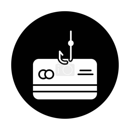 Ilustración de Phishing icono de línea, la seguridad y el hackeo, vector - Imagen libre de derechos