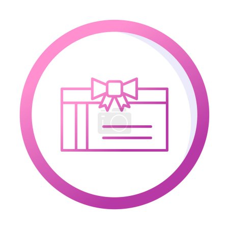 Illustration for Simple Gift Card icon, vector illustration - Royalty Free Image