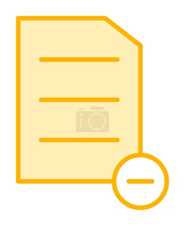 Illustration for Substraction flat icon, vector illustrtion - Royalty Free Image
