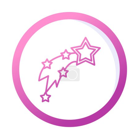 Illustration for Shooting Stars icon vector illustration - Royalty Free Image