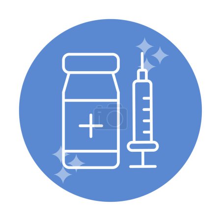 Illustration for Simple Vaccination icon, vector illustration - Royalty Free Image