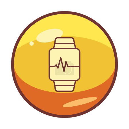 Illustration for Vector illustration of watch icon - Royalty Free Image
