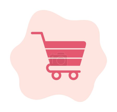 Ilustración de Icono de la cesta de la compra, vector ilustración diseño simple - Imagen libre de derechos