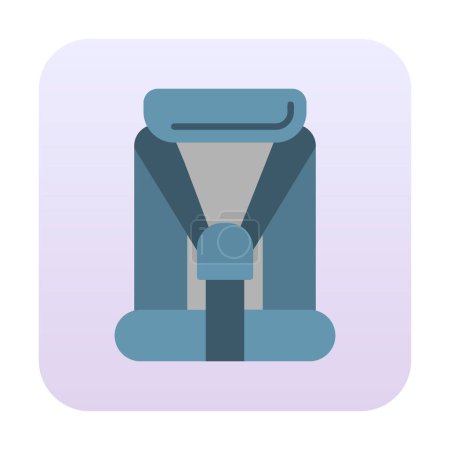 Ilustración de Ilustración vectorial del icono del bebé del asiento del coche - Imagen libre de derechos