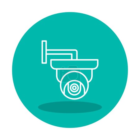 Illustration for Simple cctv camera icon, vector illustration - Royalty Free Image