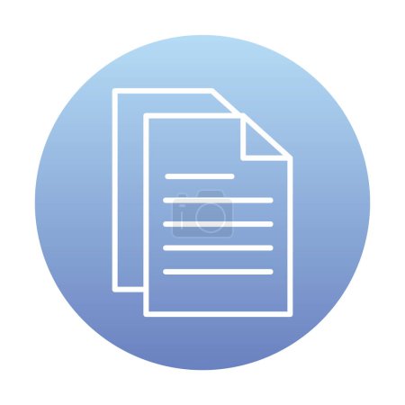 Illustration for Documents icon vector illustration - Royalty Free Image