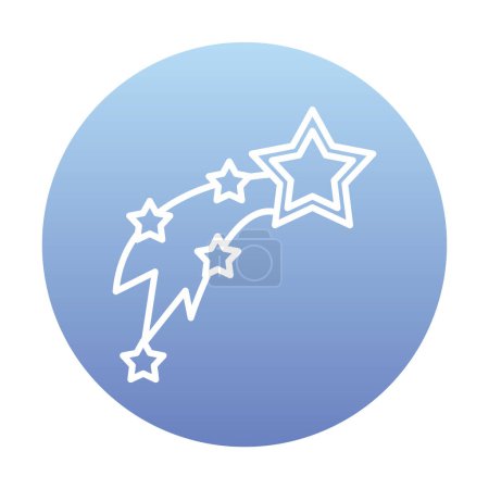 Illustration for Shooting Stars icon vector illustration - Royalty Free Image