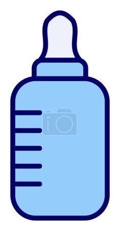 Illustration for Simple Baby Bottle icon    illustration - Royalty Free Image