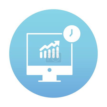 Ilustración de Vector ilustración de Stocks Analytics icono moderno - Imagen libre de derechos