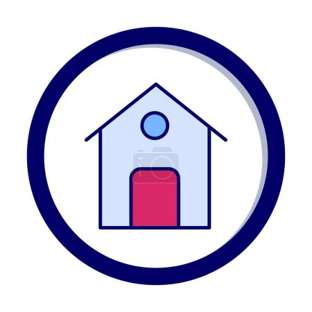 Illustration for Home. web icon simple illustration - Royalty Free Image