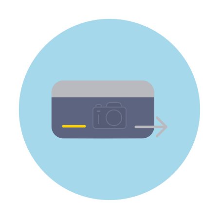Téléchargez les illustrations : Illustration vectorielle d'icône de carte de crédit - en licence libre de droit