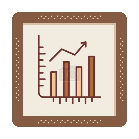 Ilustración de Stocks Growth. icono web ilustración simple - Imagen libre de derechos