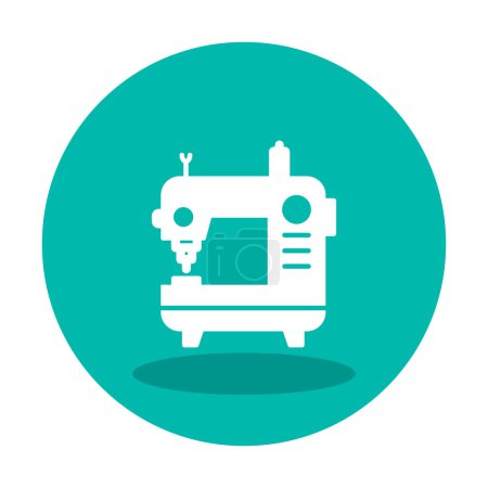 Illustration for Sewing Machine web icon vector illustration - Royalty Free Image