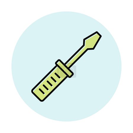 Illustration for Screwdriver icon vector illustration - Royalty Free Image