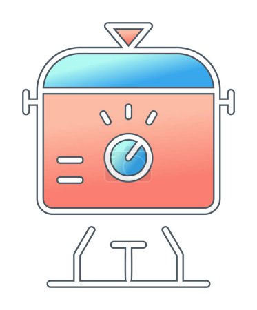 Illustration for Slow Cooker icon vector illustration - Royalty Free Image