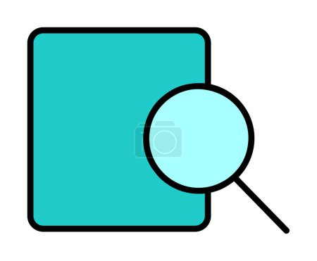 Illustration for Magnifying glass line icon - Royalty Free Image