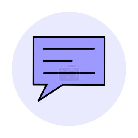 Illustration for Speech bubble message icon vector illustration design - Royalty Free Image