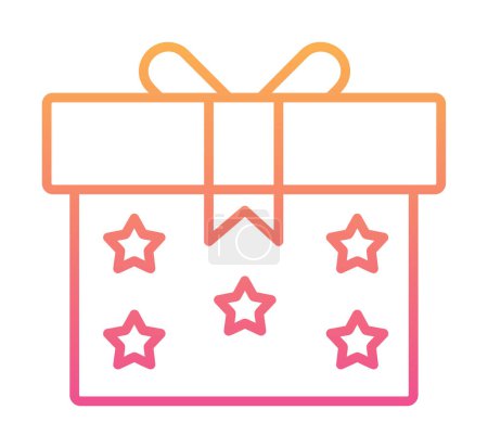 Illustration for Gift box icon. vector illustration - Royalty Free Image