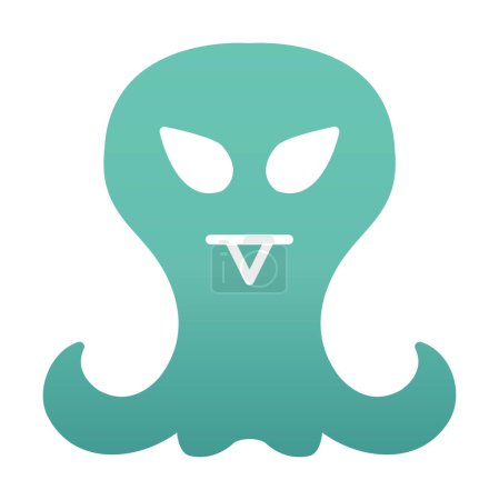 Illustration for Cute alien character vector illustration - Royalty Free Image