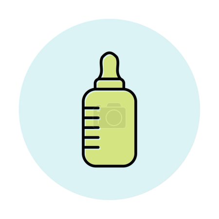 Téléchargez les illustrations : Illustration simple de l'icône Baby Bottle - en licence libre de droit