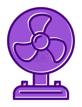 Ilustración de Ilustración del icono del vector del ventilador - Imagen libre de derechos