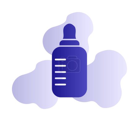 Téléchargez les illustrations : Illustration simple de l'icône web Baby Bottle - en licence libre de droit