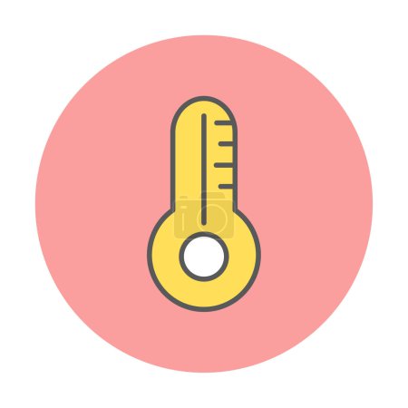 Ilustración de Icono de termómetro plano ilustración de vector de estilo plano - Imagen libre de derechos