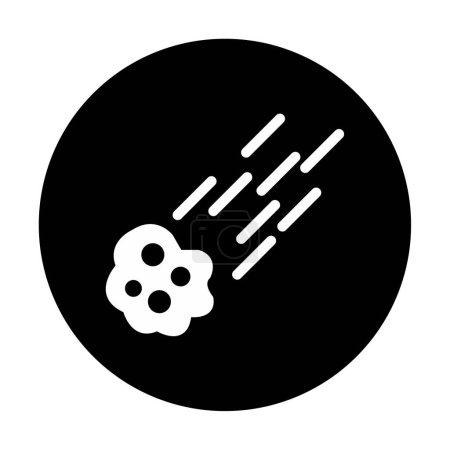 Illustration for Meteor flat icon vector illustration - Royalty Free Image