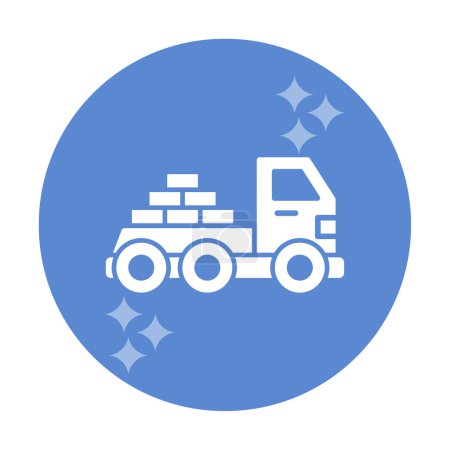 Téléchargez les illustrations : Conception vectorielle Livraison camion Icône Style - en licence libre de droit
