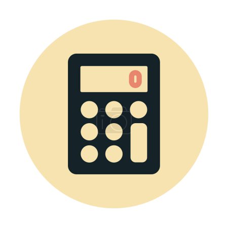 Ilustración de Icono de la calculadora, ilustración colorida sobre fondo blanco - Imagen libre de derechos