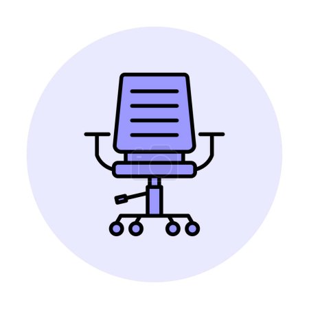 Illustration for Office chair. web icon simple illustration - Royalty Free Image
